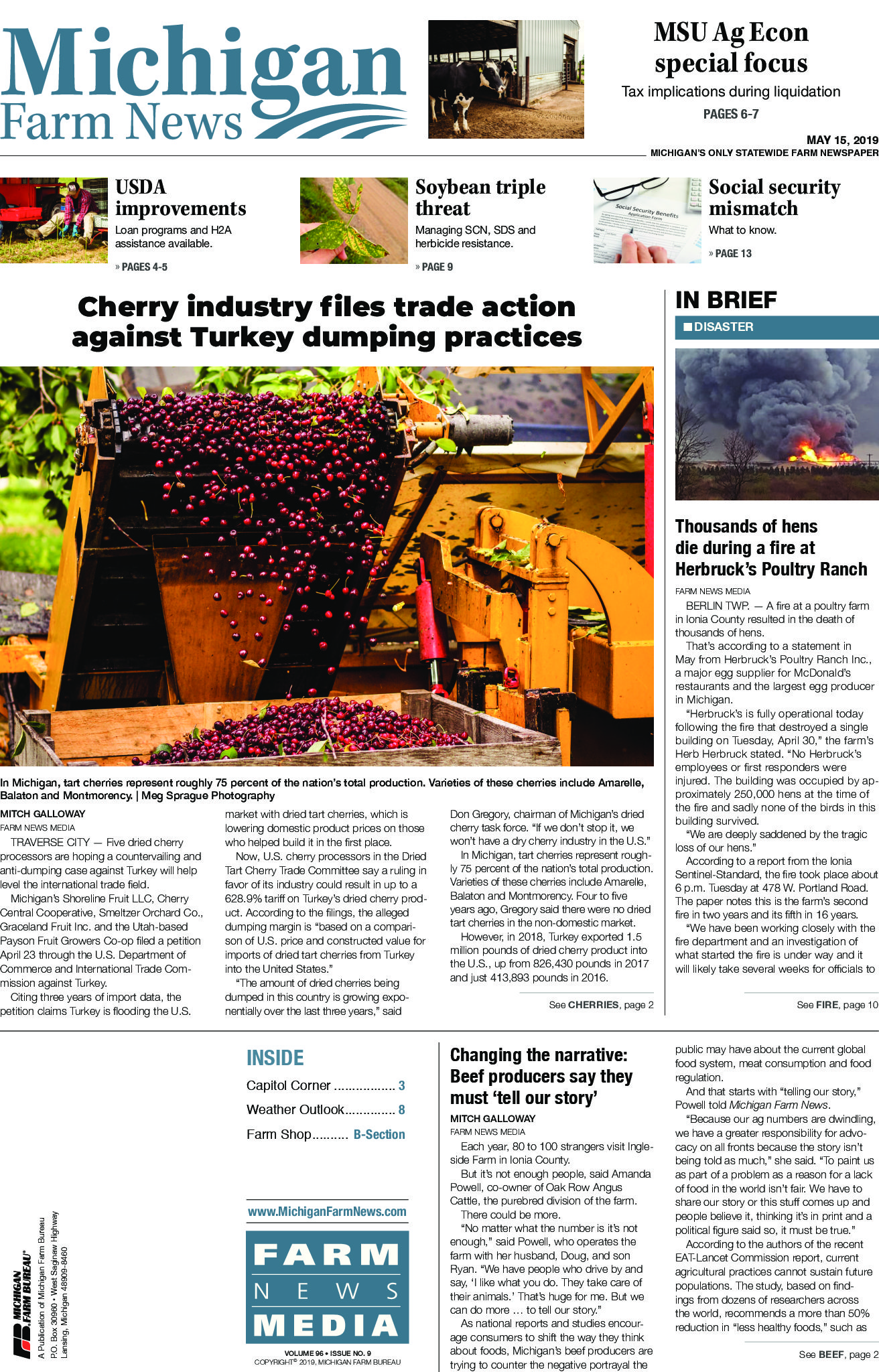 Michigan Farm News J. L. Farmakis, Inc.