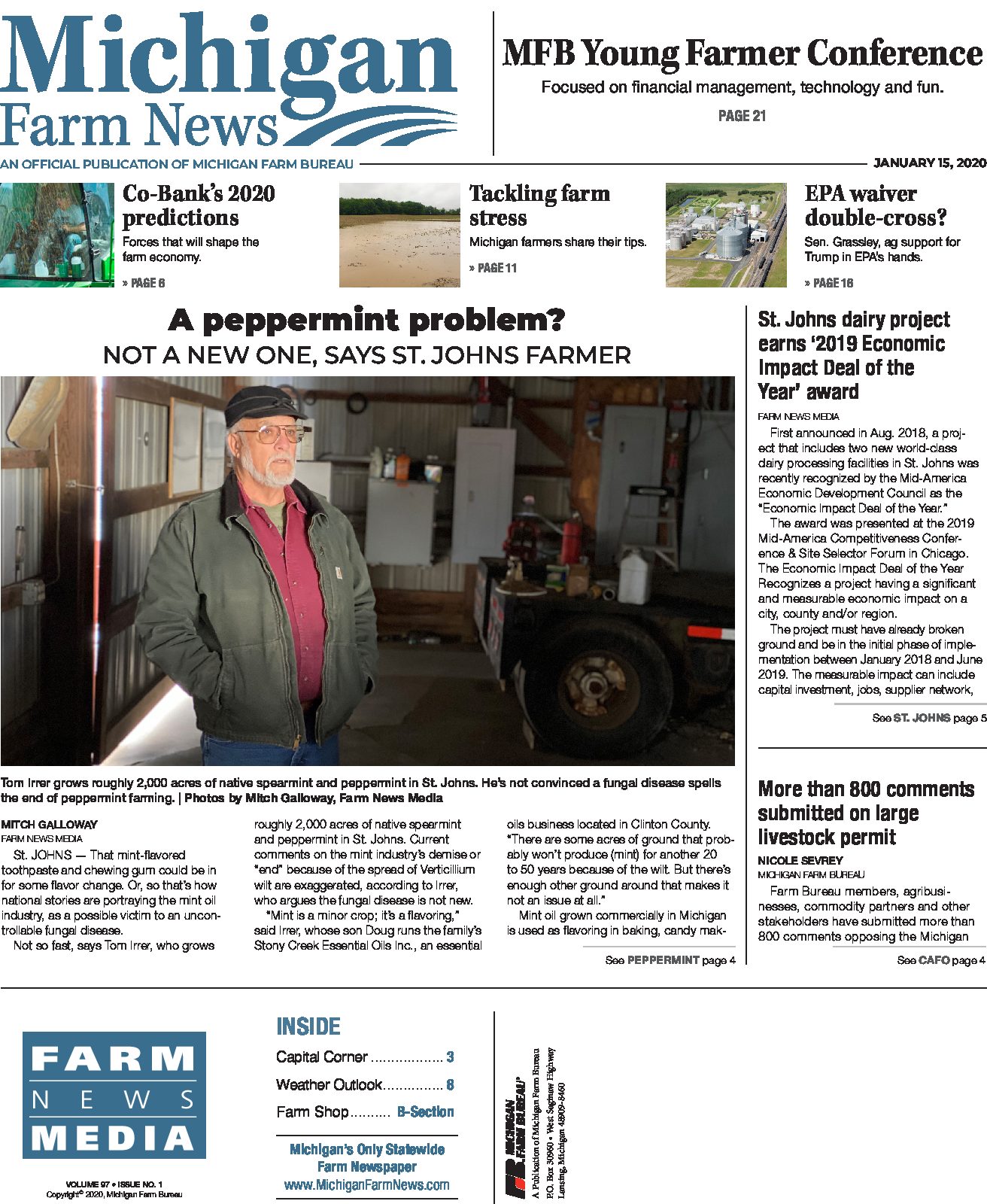 Michigan Farm News J. L. Farmakis, Inc.